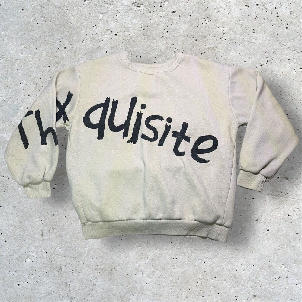 Vintage CP Company The Exquisite Spellout Graphic Crewneck Sweatshirt Distressed